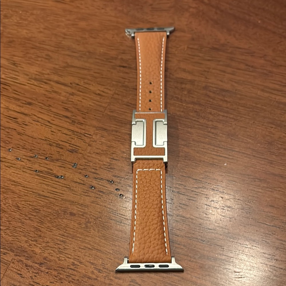 Tan Leather Apple Watch Band 42/44/45/49 mm